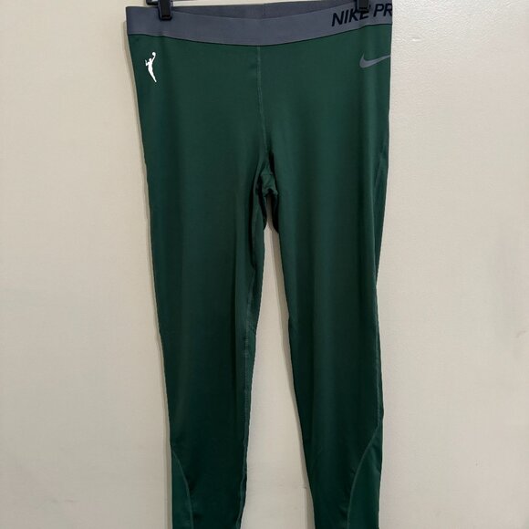 Nike WNBA Team Player Issue Compression Pants Green Womens CW4249-323 NEW - Picture 1 of 16